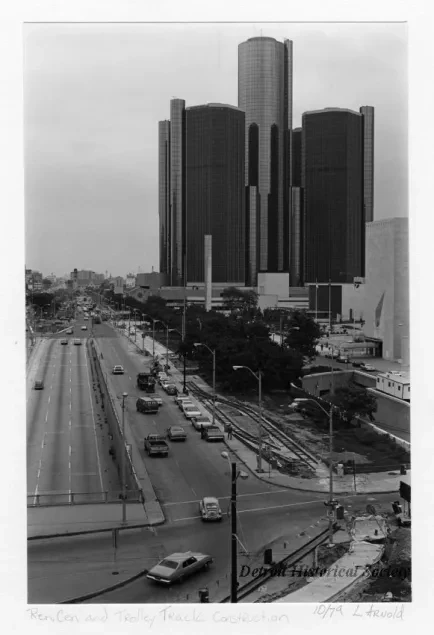 Print, Photographic - Ren. Cen. and Trolley Track Construction