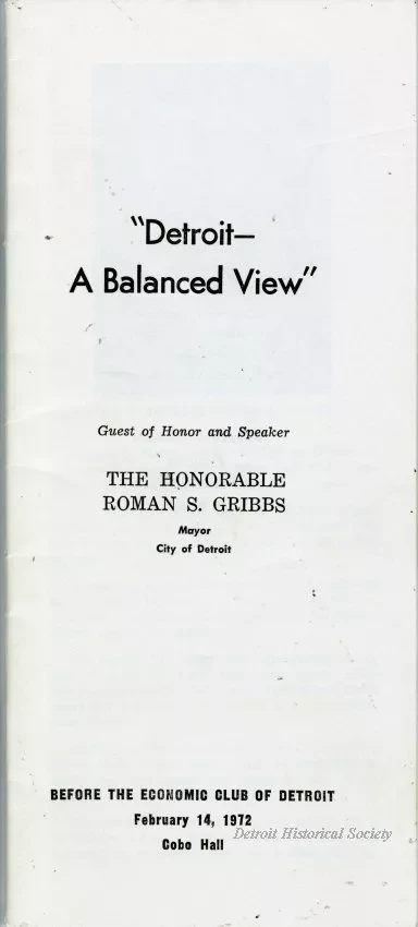 Booklet - Detroit -- a balanced view