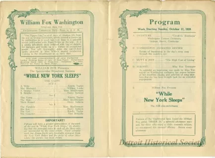 Program, Theater