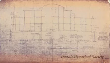 Blueprint - Midship Section,
Detroit & Buffalo [SS Greater Detroit and SS Greater Buffalo]