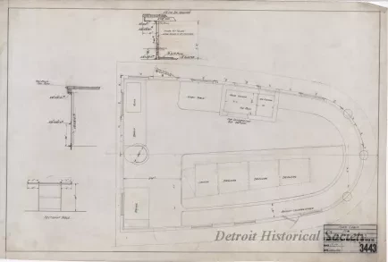 Drawing, Technical - For'd Cabin for Tug Frank Perry