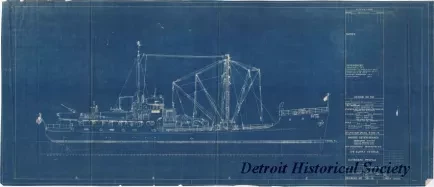 Blueprint - 176' Supply Vessels,
Outboard Profile