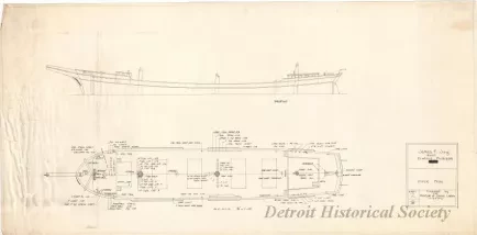 Drawing, Technical - Deck Plan
(James F. Joy)