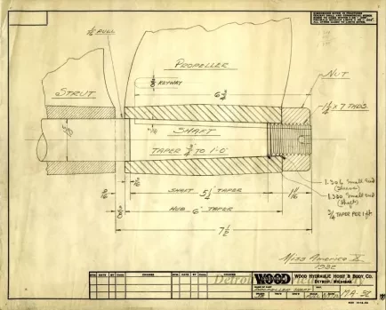 Drawing, Technical - Propeller Shaft