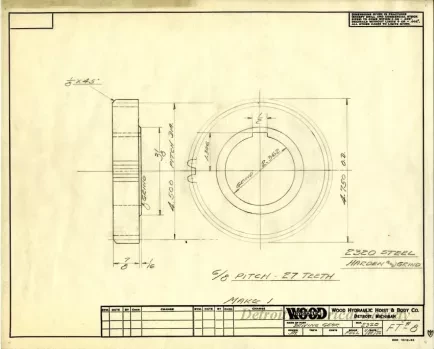 Drawing, Technical - Driving Gear