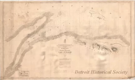Chart, Navigational - Huron Bay and Huron Islands, Lake Superior