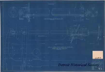 Blueprint - 40 Foot Steel Work Launch,
Rudder Stock - Carrier - Stuffing Box - Rudder Shoe & Stern Post