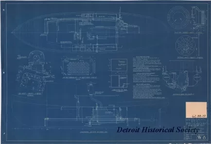 Blueprint - 40 Foot Steel Work Launch,
Piping & Wiring Plans