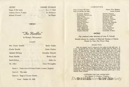 Program, Theater