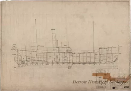 Drawing, Technical - Inboard Profile
[for trawler, Foam]