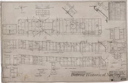 Drawing, Technical - Deck House & Winch Casing
[for trawler, Foam]