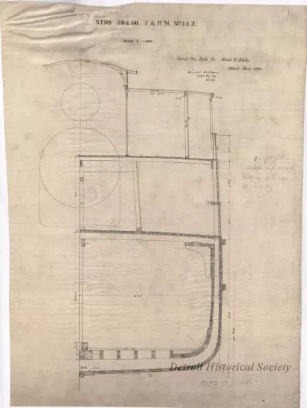 Drawing, Technical - Strs. 59 & 60, F.&P.M. No. 1 & 2