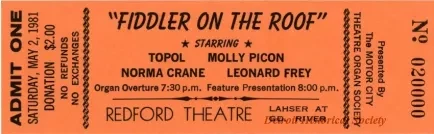 Ticket, Admission