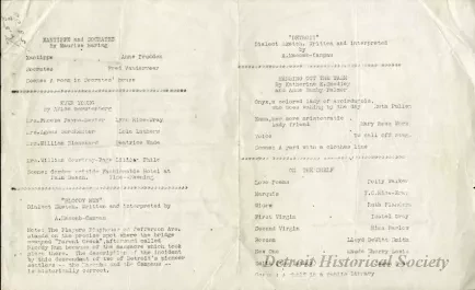 Program, Theater