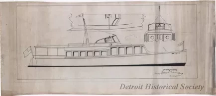 Drawing, Technical - Proposed Change,
Yacht Rainbow II