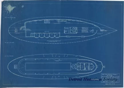 Blueprint - Great Lakes Excursion Steamer, Put-In-Bay