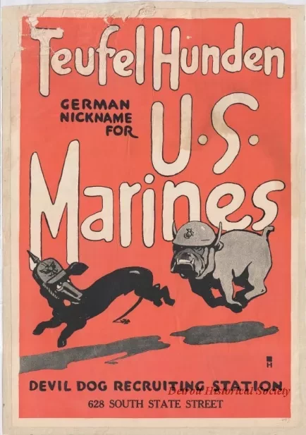 Poster - Teufel Hunden
German Nickname for U. S. Marines