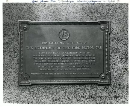 Print, Photographic - Birthplace of Ford Motor Car