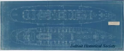 Blueprint - U. S. Coast & Geodetic Survey Steamer, Surveyor;
Deck Plans