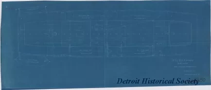 Blueprint - U.S.C.&G.S. Steamer, Surveyor; 
Boat Handling Arrangement