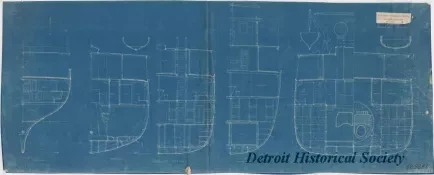 Blueprint - U. S. Coast & Geodetic Survey Steamer, Surveyor; 
Type Sections