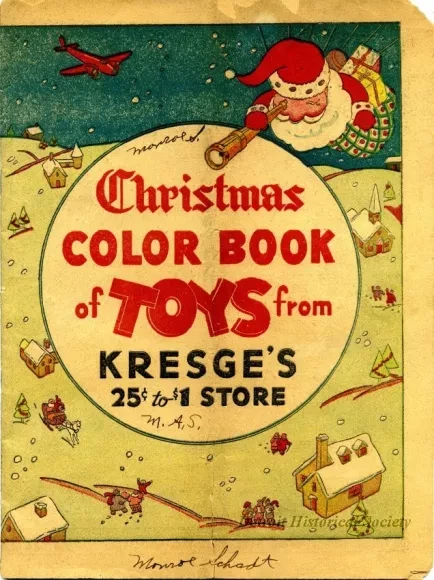 Catalog - Christmas Color Book of Toys from Kresge's 25¢ to $1 Store