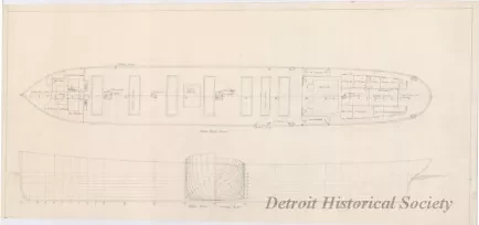 Drawing, Technical - SS Massachusetts