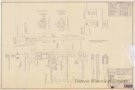 Blueprint - Rudder & Details
[Hull No. 311, SS City of Midland]