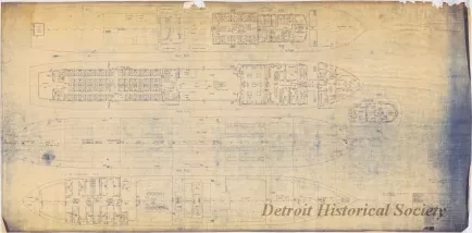 Blueprint - Deck Arrangements
[Hull No. 311, SS City of Midland]