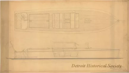 Drawing, Technical - 28' High Power Runabout