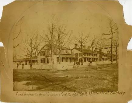 Print - Genl. Robinson's Head Quarters, Fort Wayne, Mich. 1869