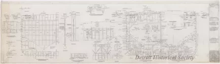 Drawing, Technical - SS Joseph S. Young Lengthening, 
Midship Section and Transverse Bulkhead
