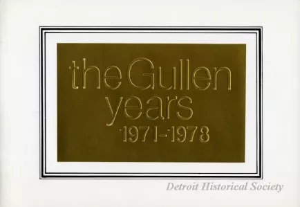 Booklet - The Gullen Years: 1971-1978