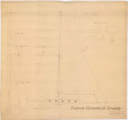 Blueprint - Owens Cutter, Candide,
Conversion to Single Spreader Aluminum Spar