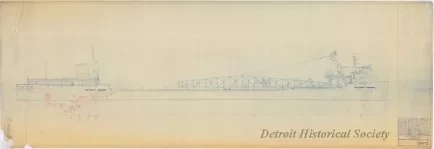 Blueprint - Outboard Profile,
[SS Detroit Edison]