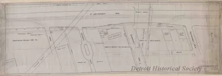 Drawing, Technical - E. Jefferson at Connors Creek,
Proposed Temporary Detour for Connors Creek Sewer & Chrysler Tunnel