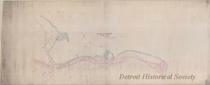 Map - D.M. & M.R.R. Land Plan, Private Claims at Point St. Ignace
