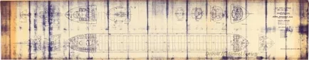 Blueprint - S.S. John A. France,
Great Lakes Vessel