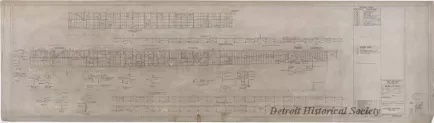 Drawing, Technical - Main Deck Side Plating,
For'd [Forward] End