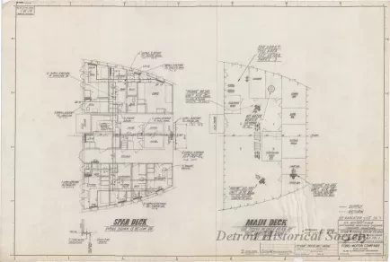 Drawing, Technical - MV Benson Ford,
Hot Water Heating System, Forward Quarters