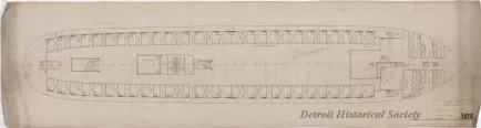 Drawing, Technical - Joiner Plan,
Cabin Deck