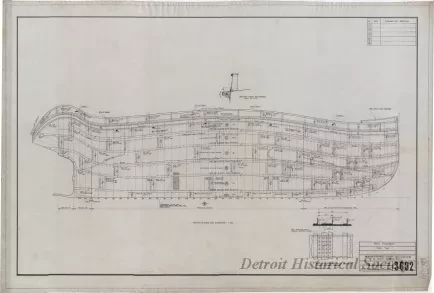 Drawing, Technical - Shell Expansion, Fire Tug
[Hull No. 75]