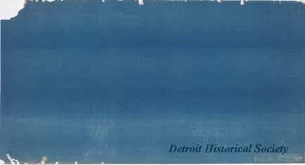 Blueprint - Commercial Monoplane (Stout Type), 
Three Seater Aerial Sedan, Pack. [Packard] Engine #744