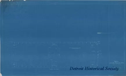 Blueprint - Proposed Aircraft Transport Vessel (with P-T Type Hull),
Hangar Deck Plan