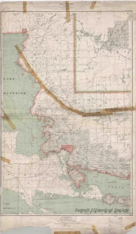 Map - Ontario, Sault Ste. Marie Sheet - 
Portions of Algoma, Sudbury, and Manitoulin Districts