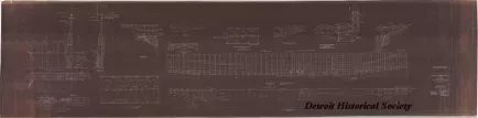 Blueprint - Aircraft Training Vessel, IX-64 (Ex. Seeandbee),
Flight Deck Structure