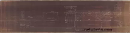 Blueprint - Aircraft Training Vessel, IX-64 (Ex. Seeandbee), 
Midship & Type Sections