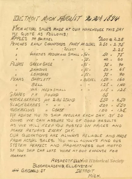 Pricelist
