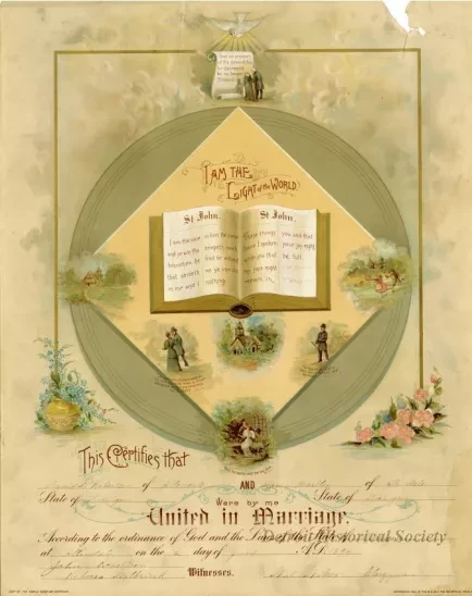 Certificate, Marriage