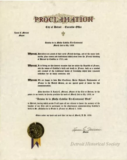 Proclamation